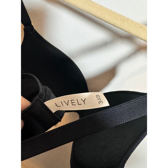 Lively Women's Size 34B Black Floral Print Lightly Lined Bra NWOT - Picture 5 of 9